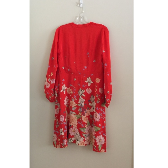 Anthropologie Moulinette Soeurs Lily Print Dress silk size 2 new - Picture 6 of 8